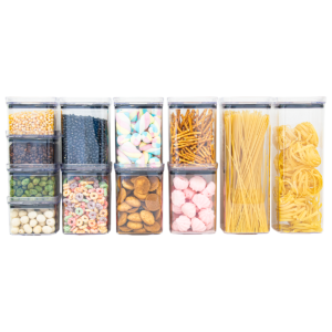 Kit 12 Potes Herméticos Quadrados